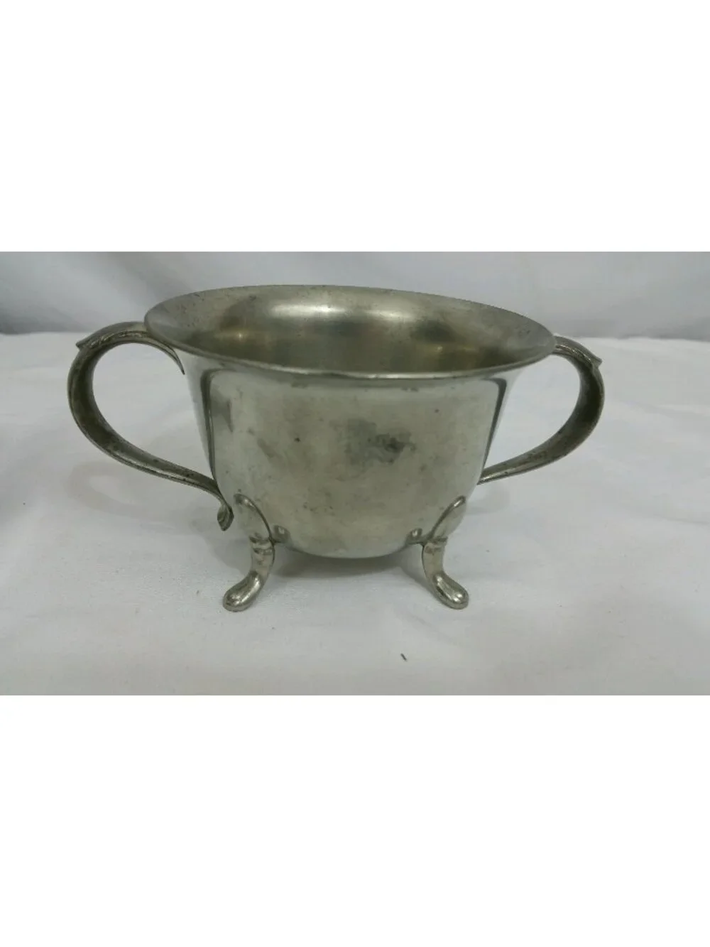 Revere Benedict Pewter Cream and Sugar Bowls Footed Service Set Metal Decor